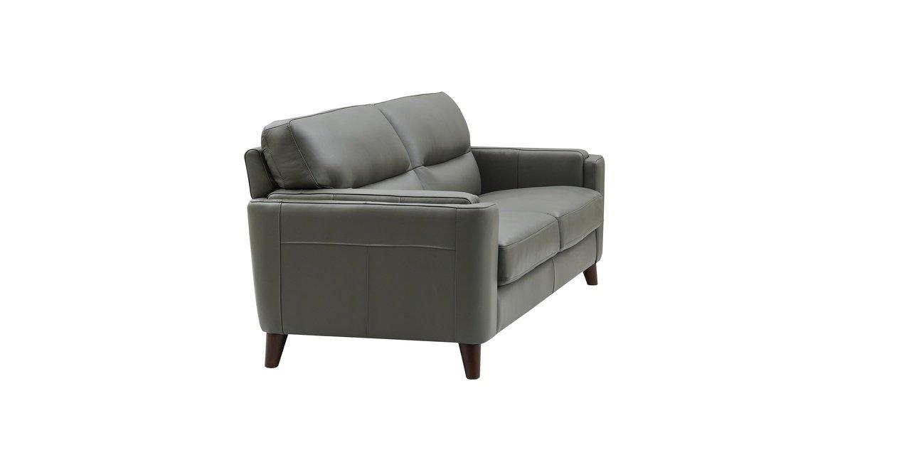 Gray Leather Sofa